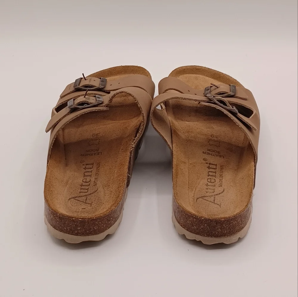 Autenti Leather Sandals w/ Double Straps - Picture 4 of 10